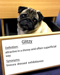 Glitzy word of the day.fw